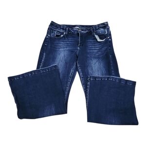 KanCan Dark Blue Flare Jeans 22